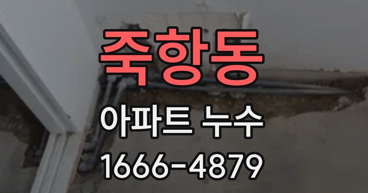 죽항동 아파트 누수