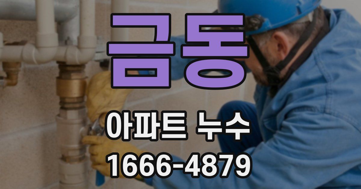 금동 아파트 누수