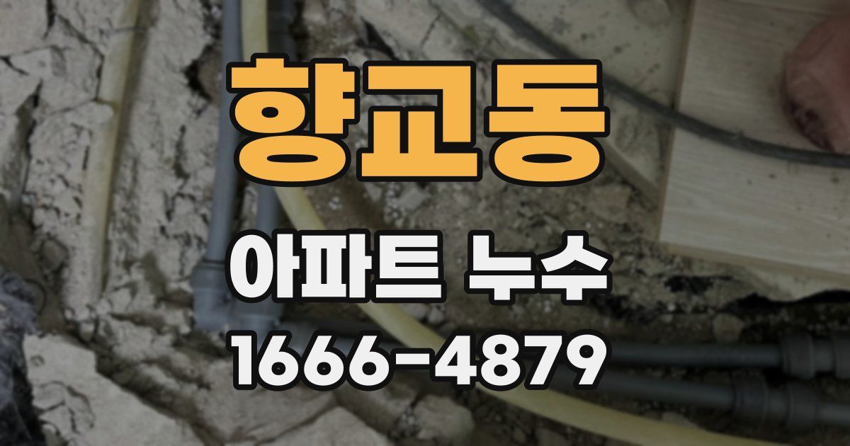 향교동 아파트 누수
