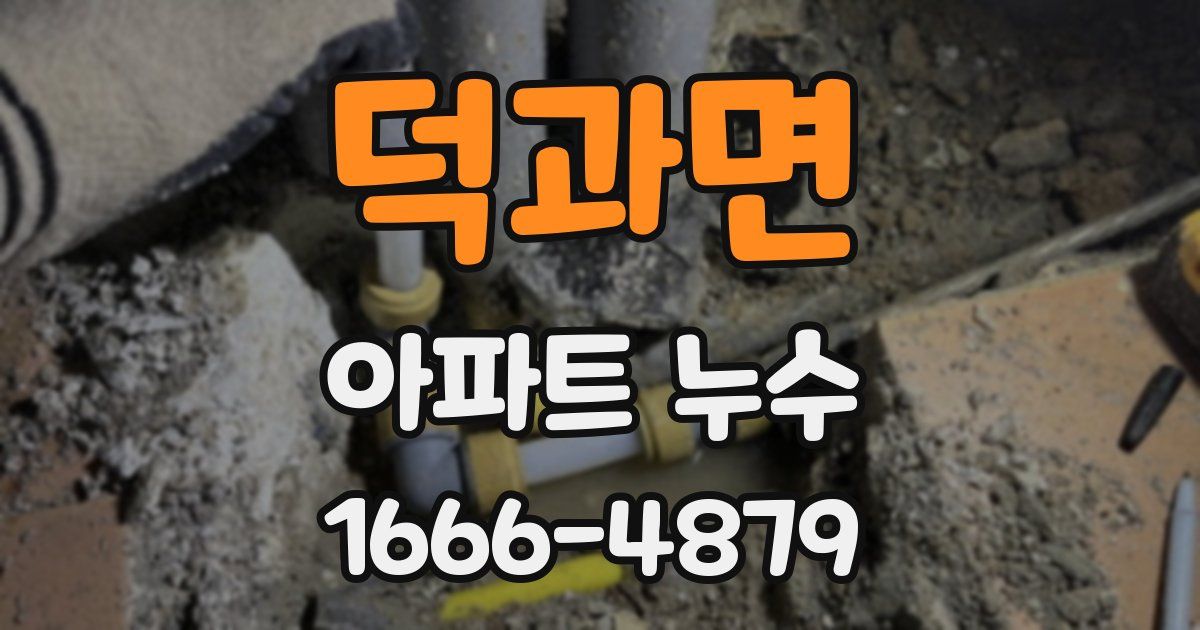 덕과면 아파트 누수
