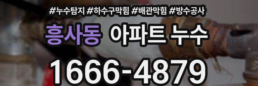 흥사동 아파트 누수