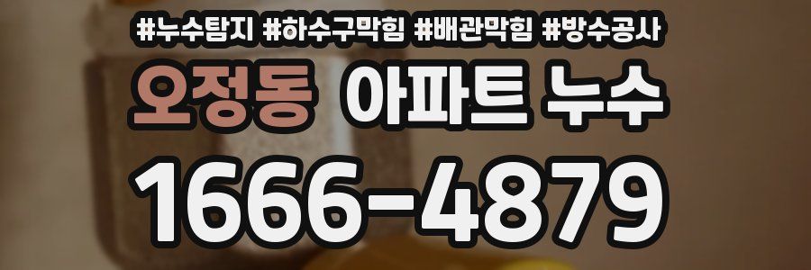 오정동 아파트 누수