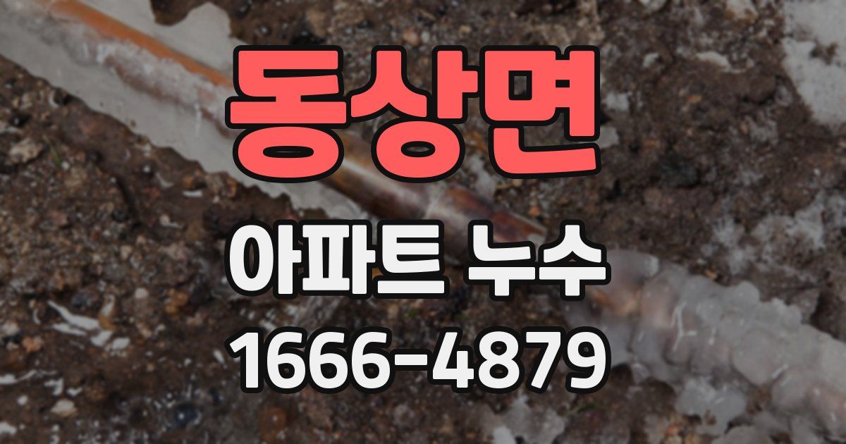 동상면 아파트 누수