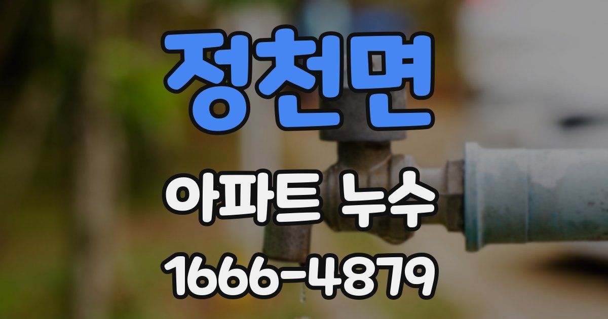 정천면 아파트 누수