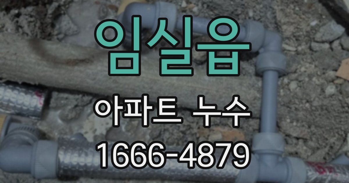 임실읍 아파트 누수