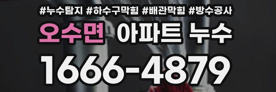 오수면 아파트 누수