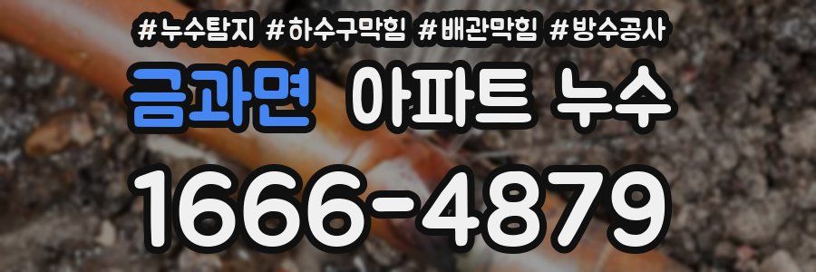 금과면 아파트 누수
