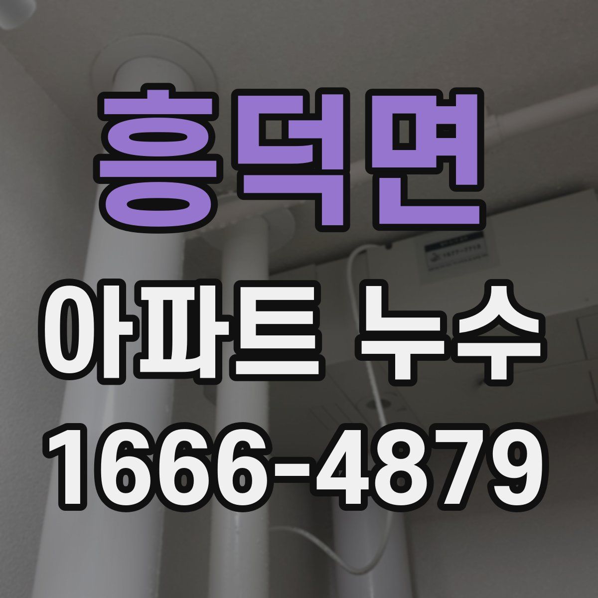 흥덕면 아파트 누수