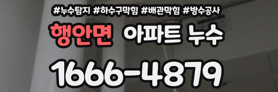 행안면 아파트 누수