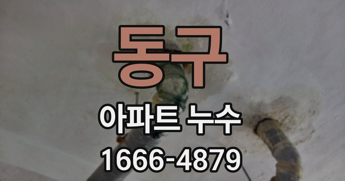 동구 아파트 누수