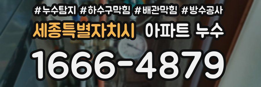 세종특별자치시 아파트 누수
