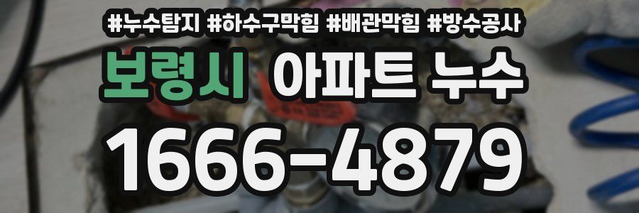 보령시 아파트 누수