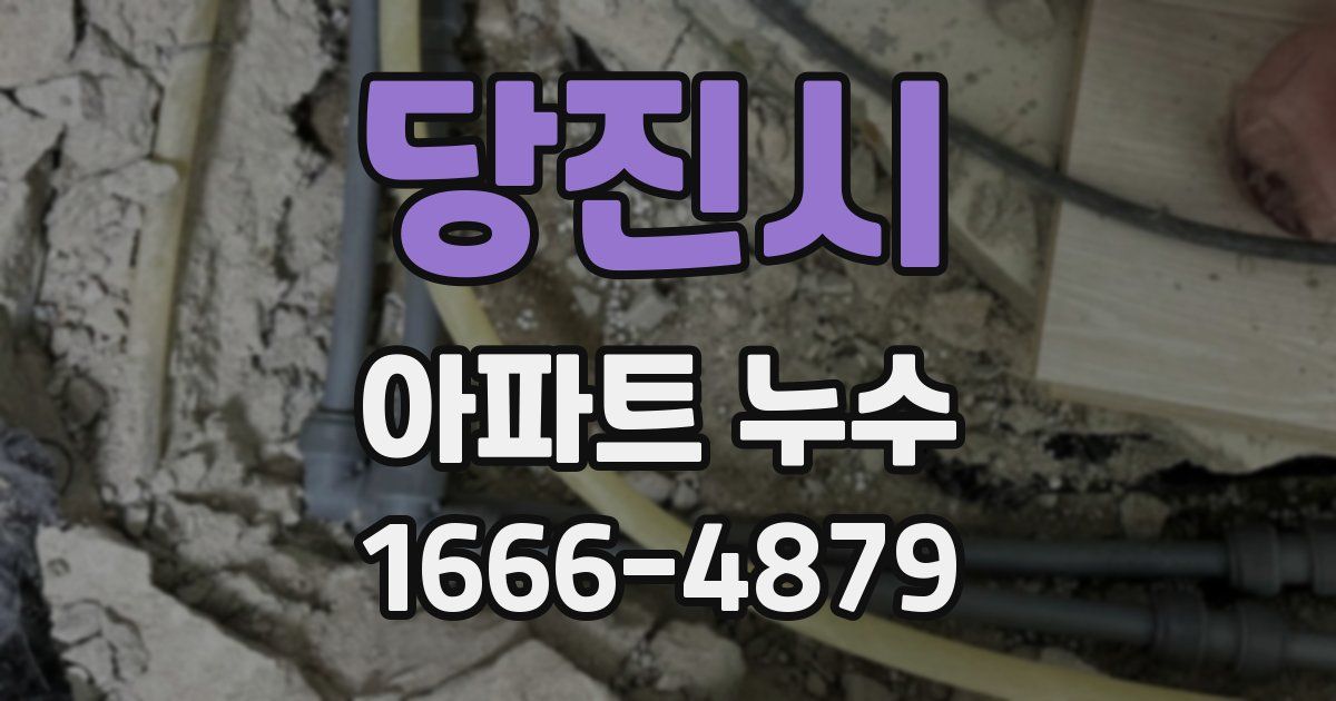 당진시 아파트 누수