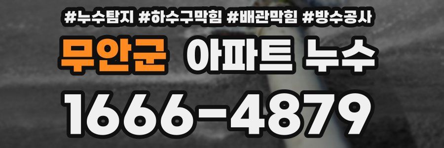 무안군 아파트 누수