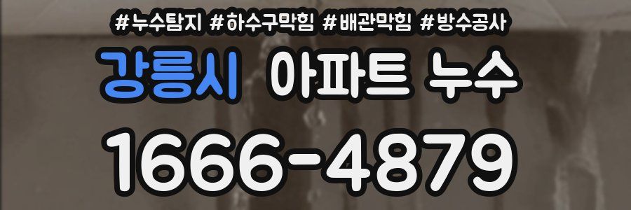강릉시 아파트 누수