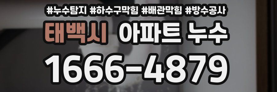 태백시 아파트 누수