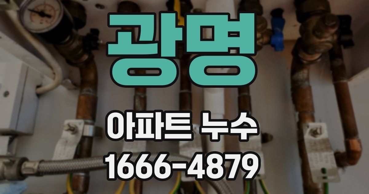 광명 아파트 누수
