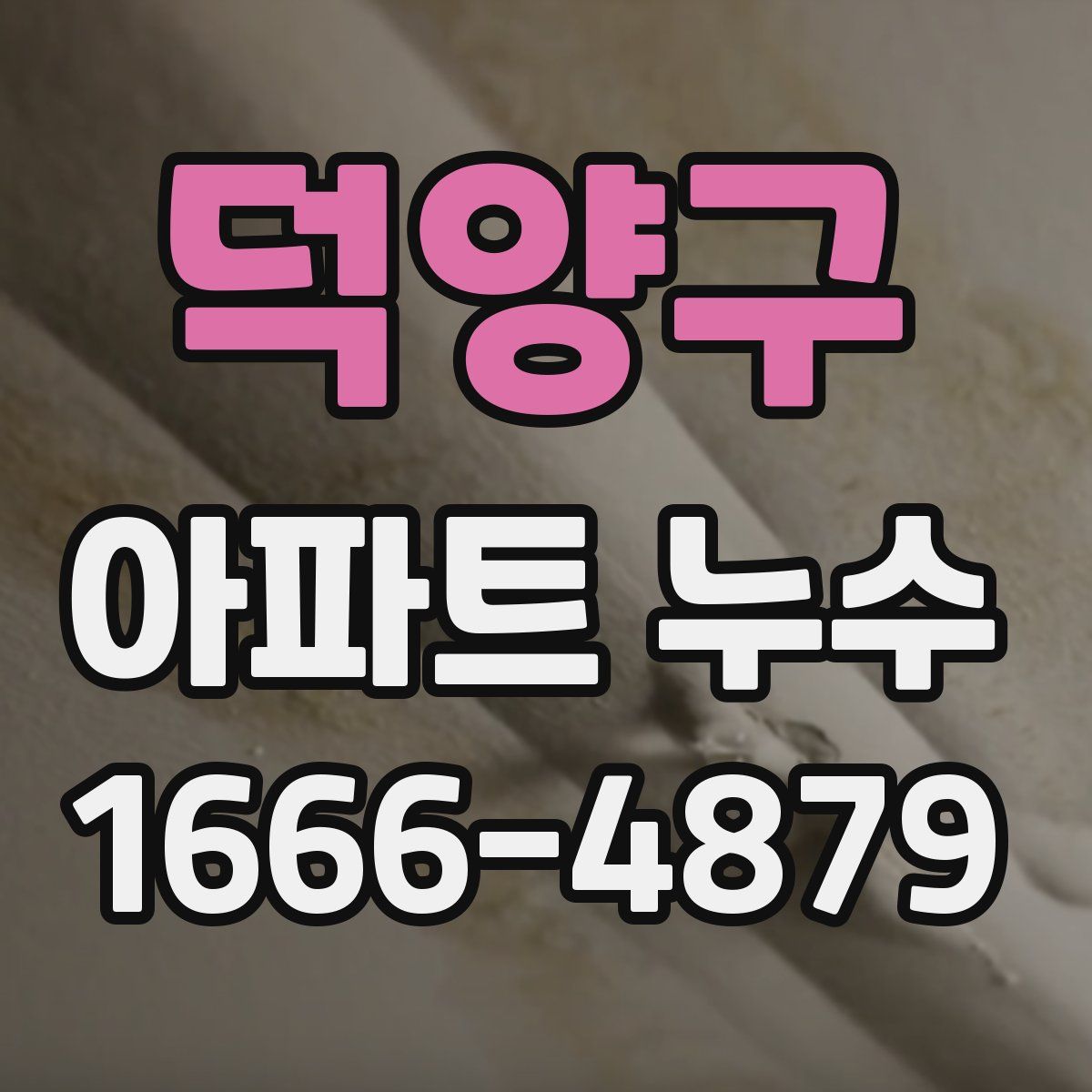 덕양구 아파트 누수