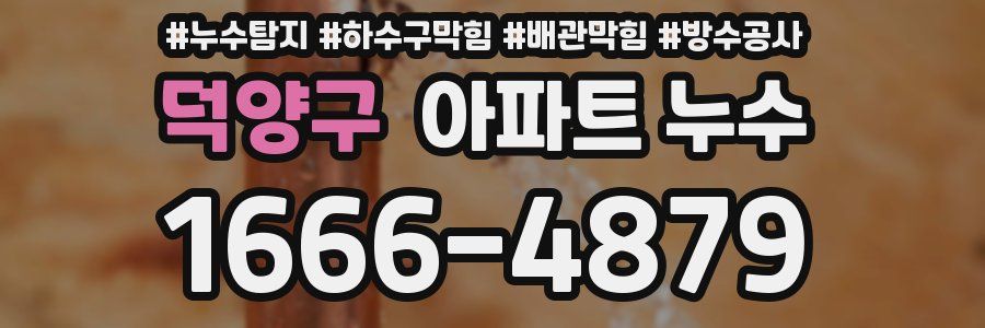 덕양구 아파트 누수