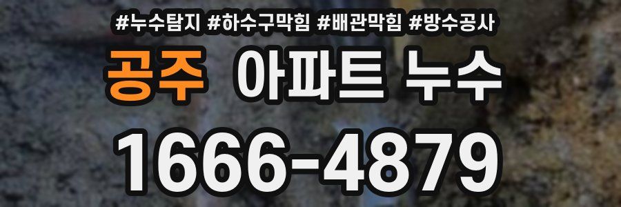 공주 아파트 누수