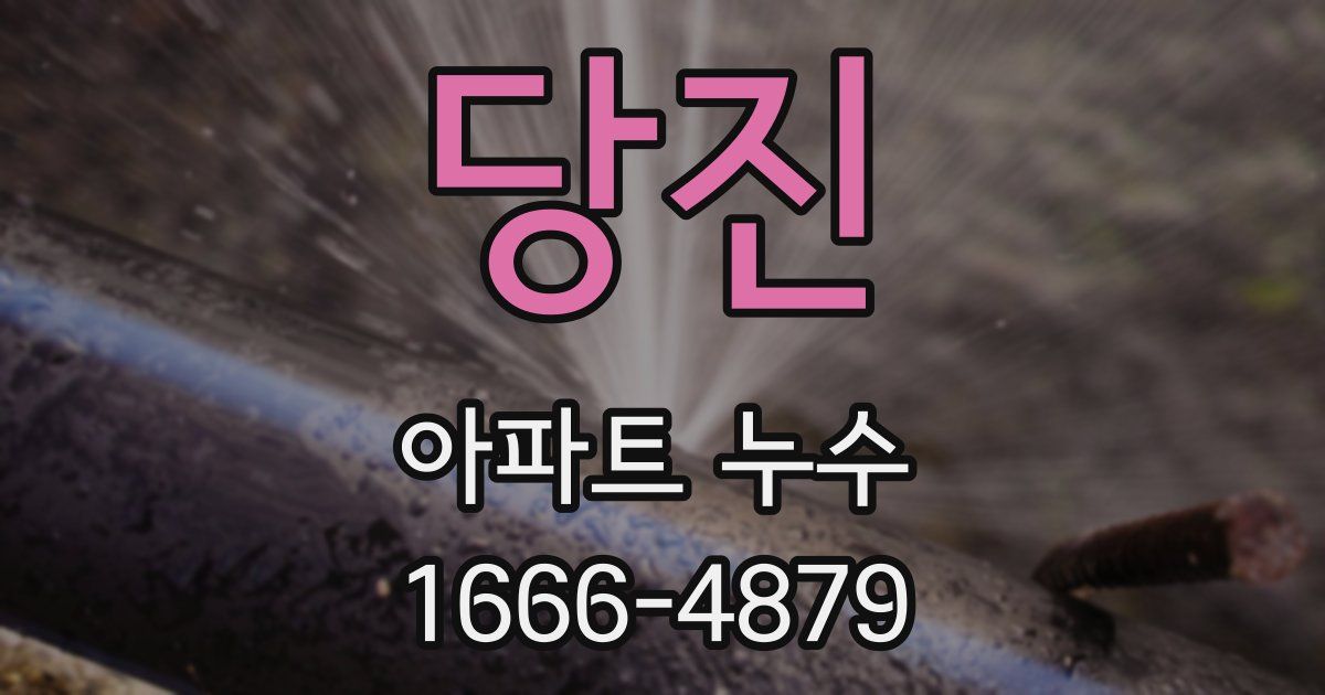 당진 아파트 누수