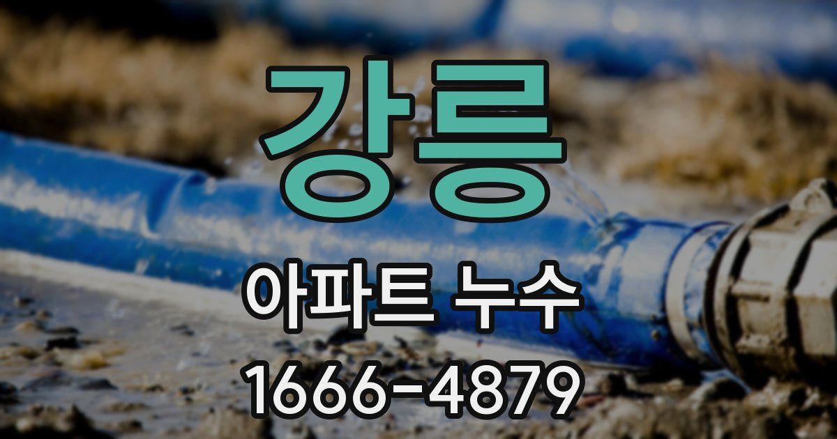 강릉 아파트 누수