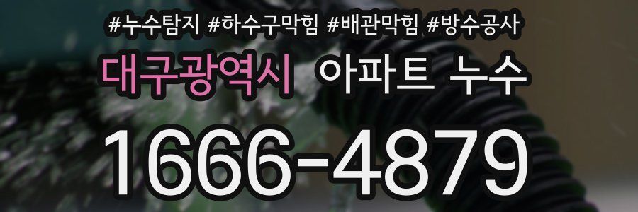 대구광역시 아파트 누수