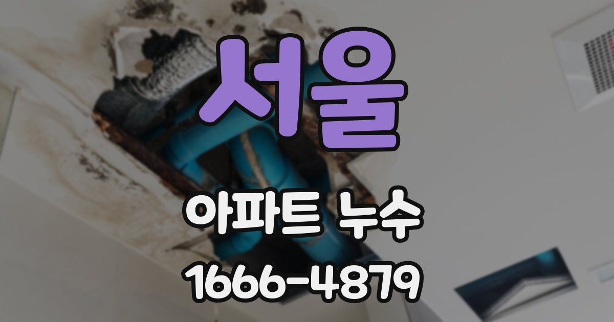 서울 아파트 누수