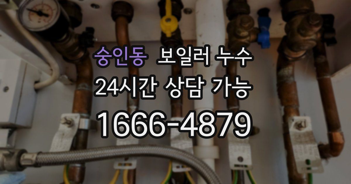 숭인동 보일러 누수