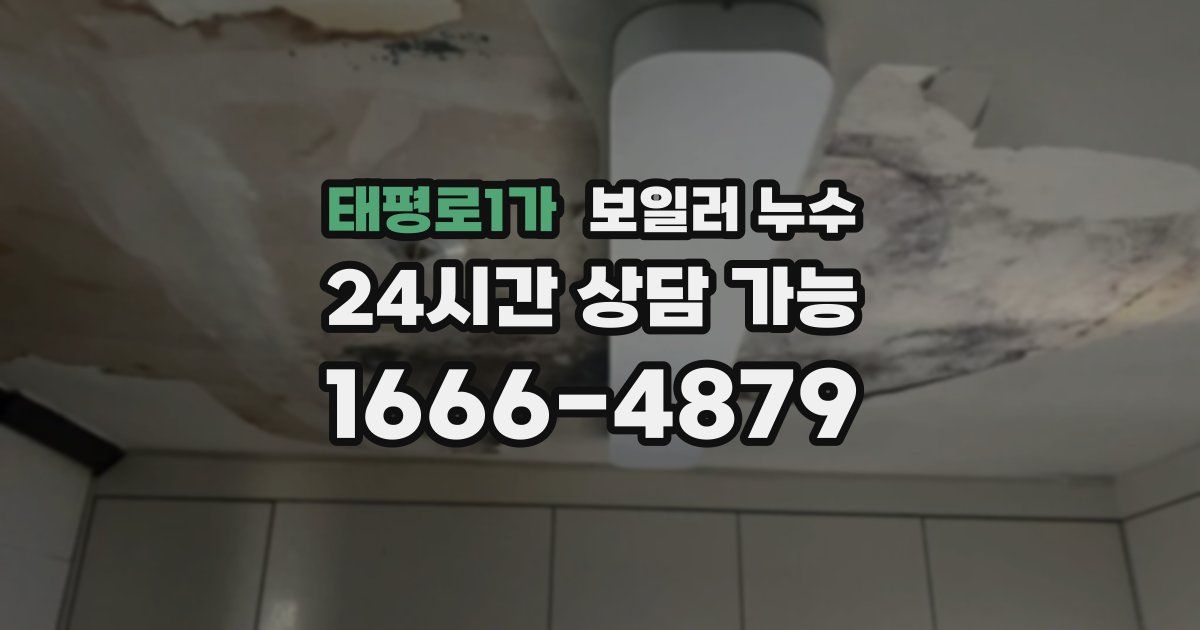 태평로1가 보일러 누수