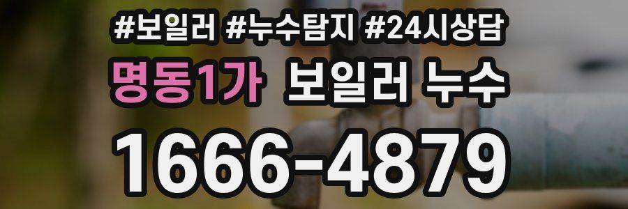 명동1가 누수탐지