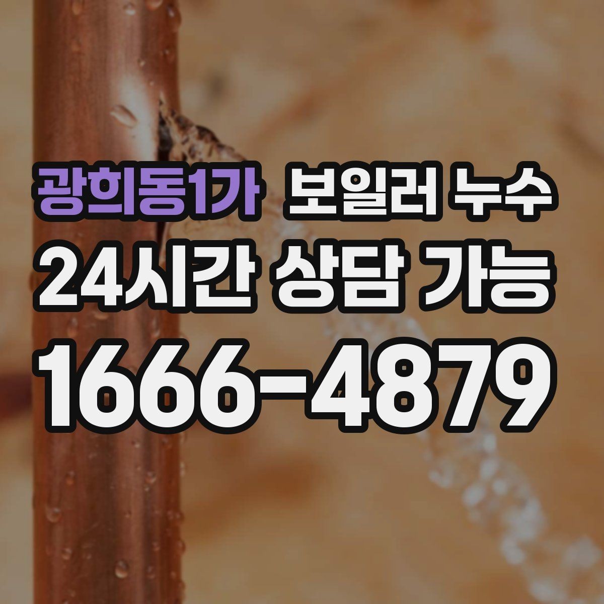 광희동1가 보일러 누수 보일러실에 물이 고였다가 사라질 때