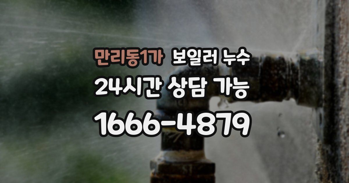 만리동1가 보일러 누수