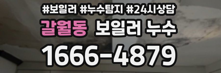 갈월동 누수탐지