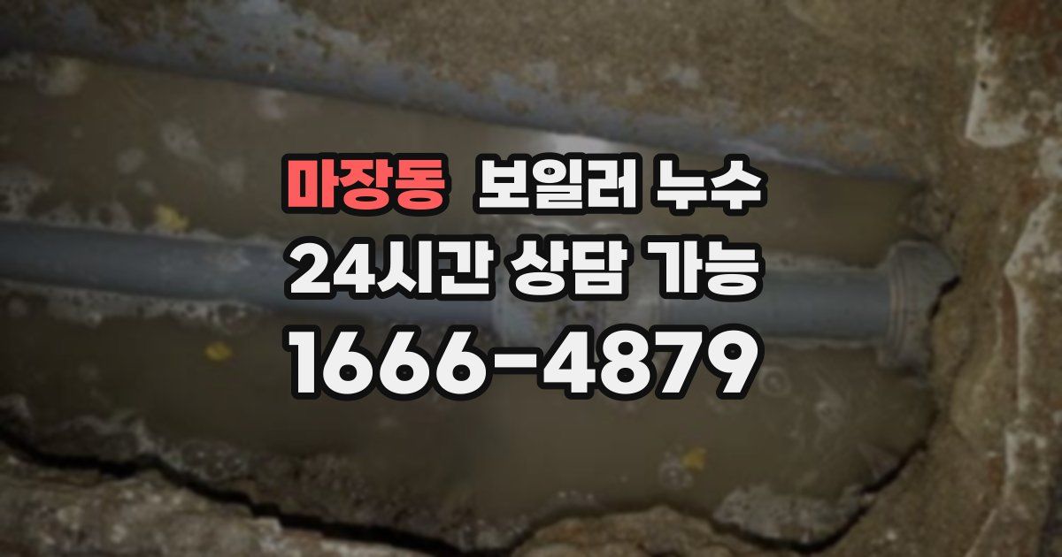 마장동 보일러 누수