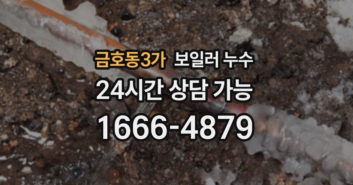 금호동3가 보일러 누수
