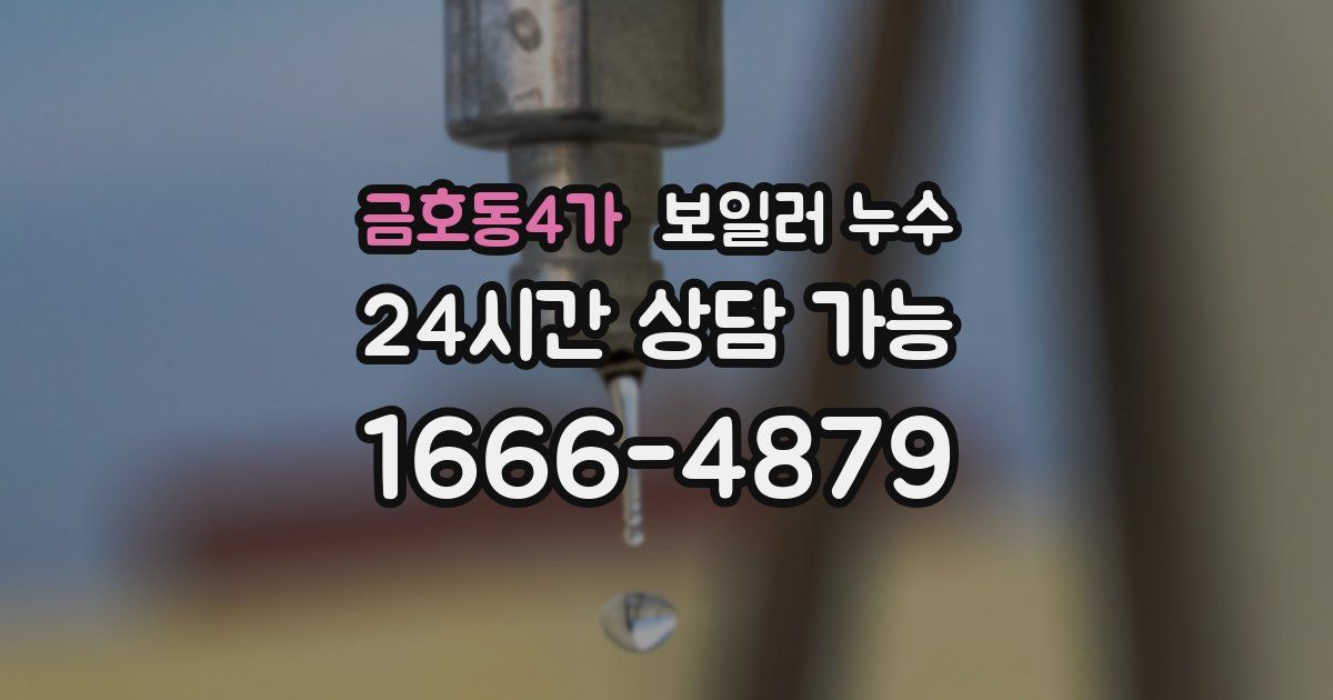 금호동4가 보일러 누수