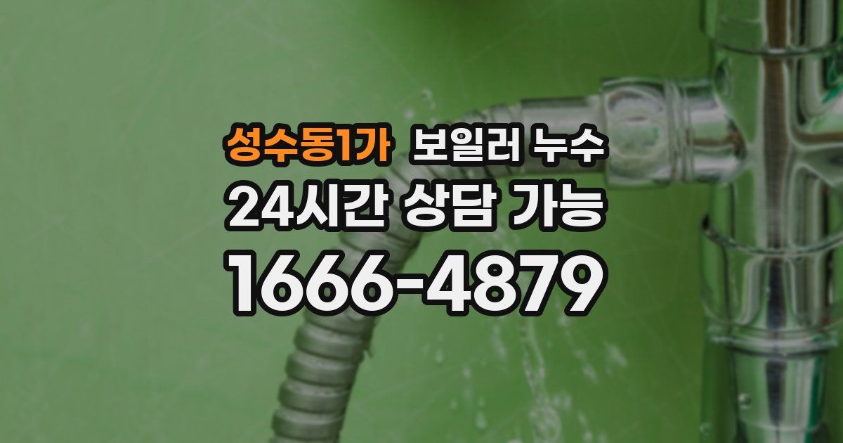 성수동1가 보일러 누수