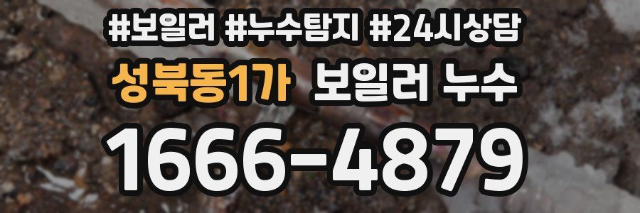 성북동1가 누수탐지