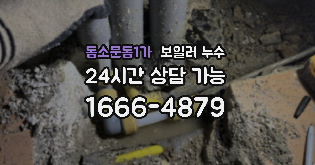 동소문동1가 보일러 누수