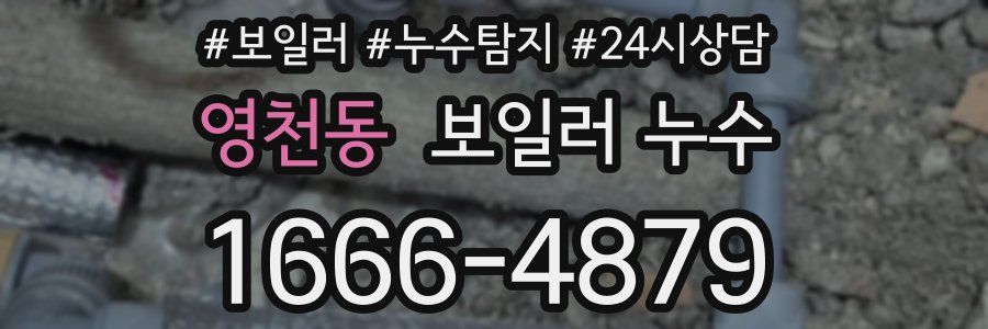 영천동 누수탐지