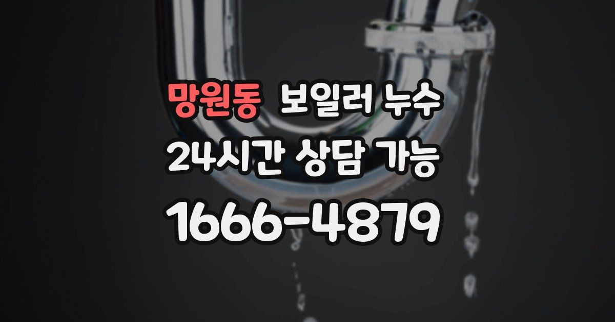 망원동 보일러 누수