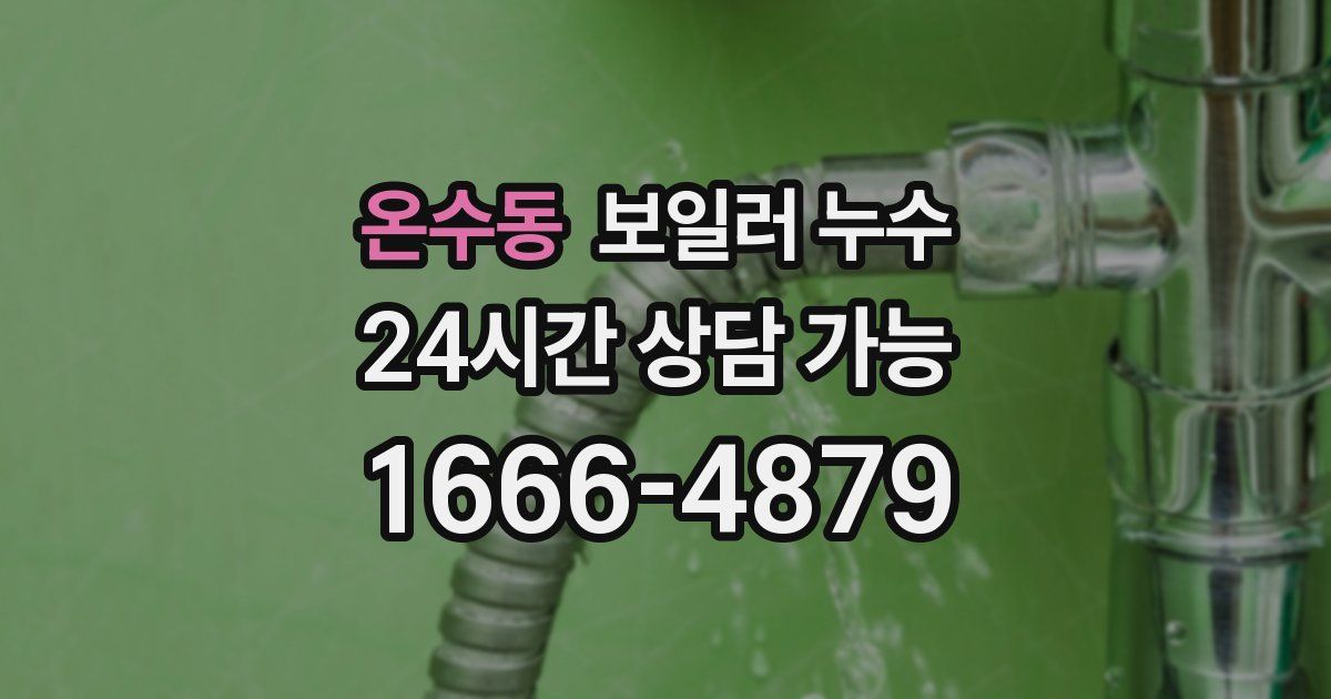 온수동 보일러 누수