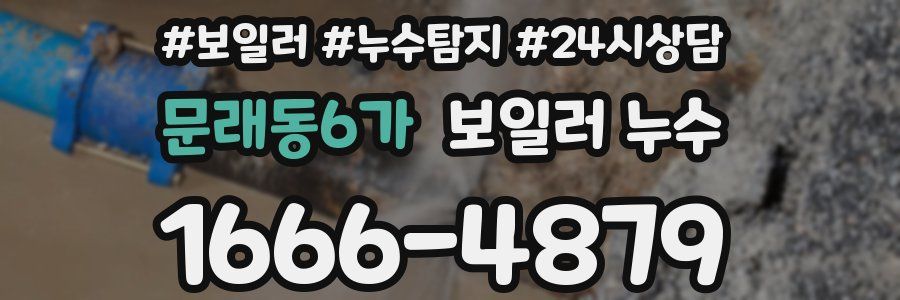 문래동6가 누수탐지