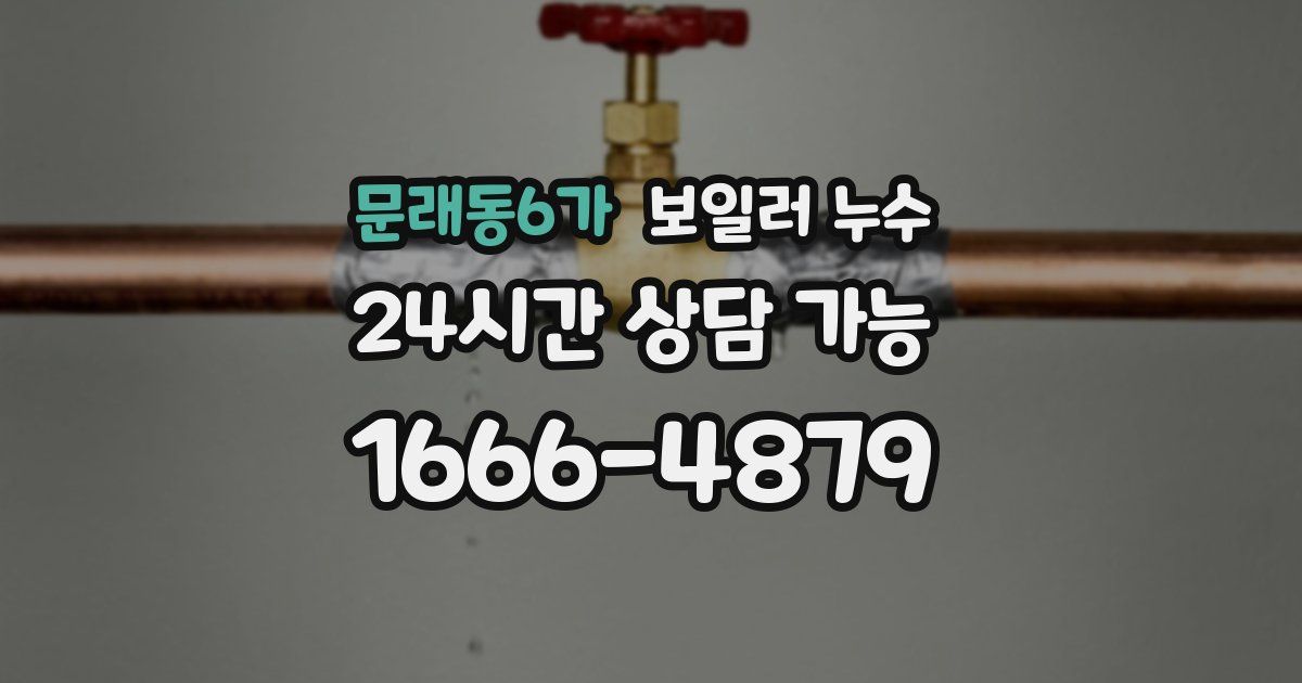 문래동6가 보일러 누수