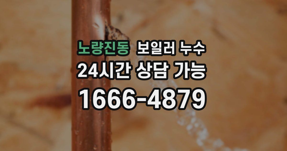 노량진동 보일러 누수