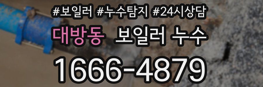 대방동 누수탐지
