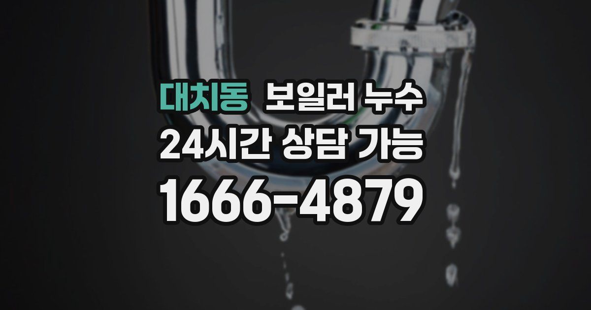 대치동 보일러 누수