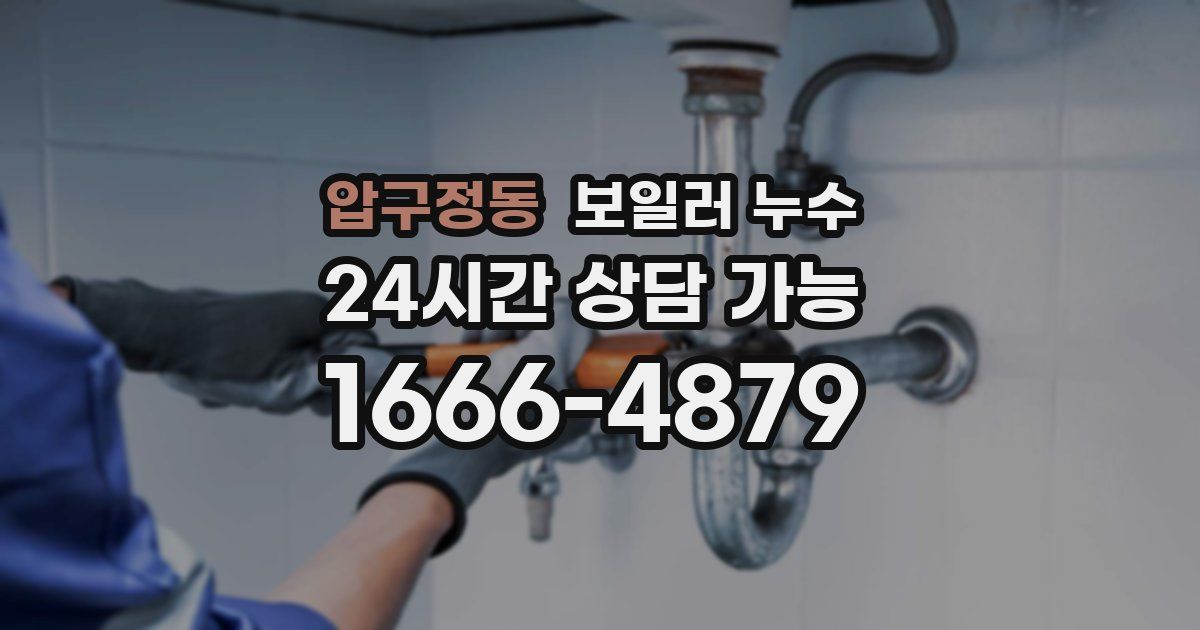 압구정동 보일러 누수