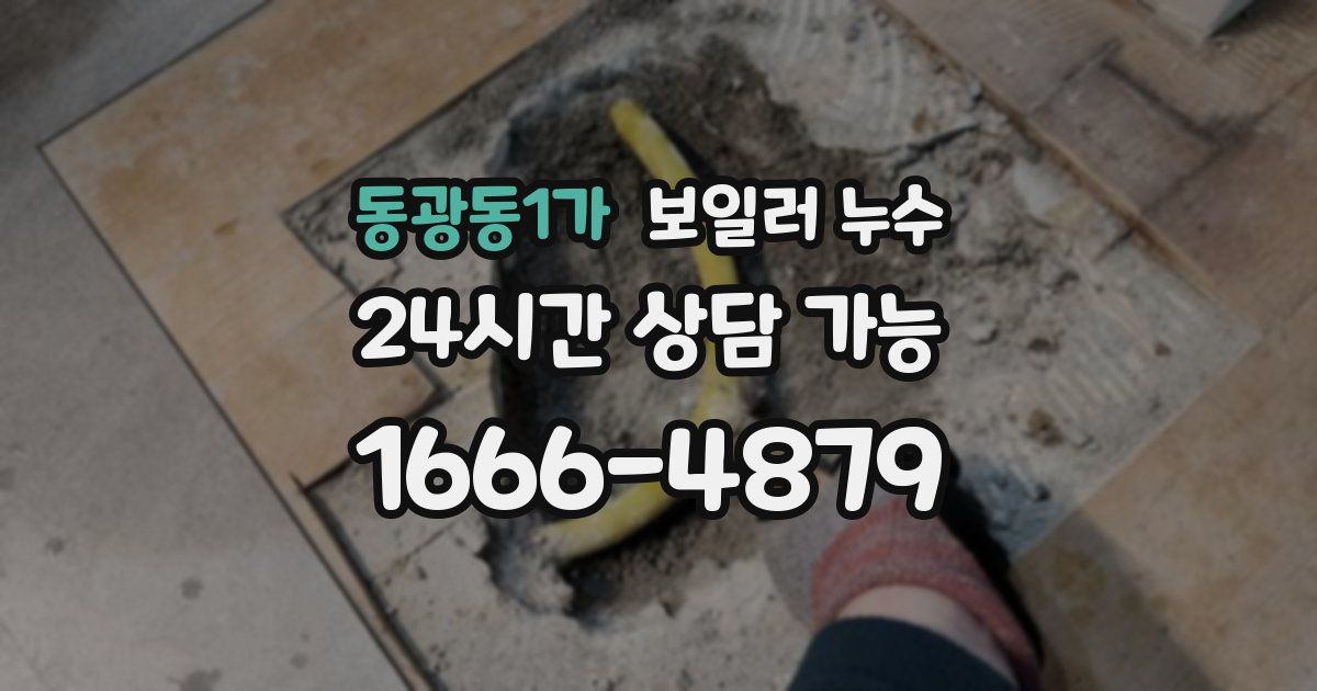동광동1가 보일러 누수
